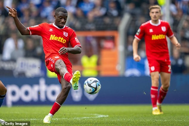 Diawusie (left) was subbed in his final game after complaining of breathing problems