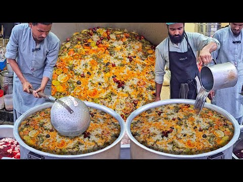 Hyderabadi Pulao ချက်ပြုတ်နည်း။ လမ်းဘေးဟင်းချက် BEEF BIRYANI | Street Food Yakhni Pulao ကြော်