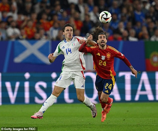 Marc Cucurella (right) has been another standout and is performing well for La Roja