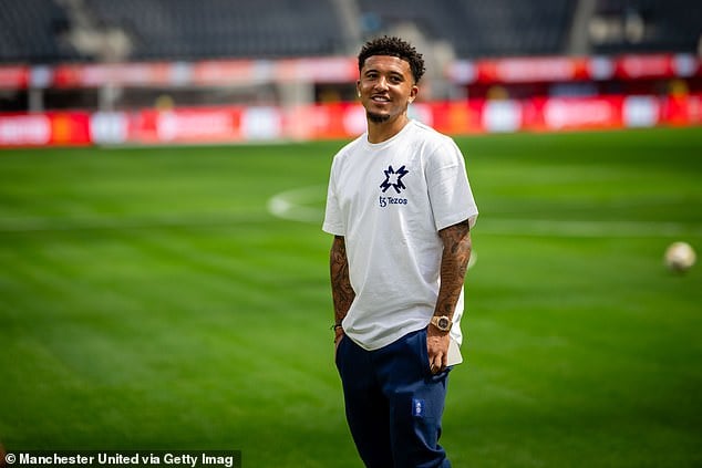 Manchester United winger Jadon Sancho remains an option for Paris St Germain