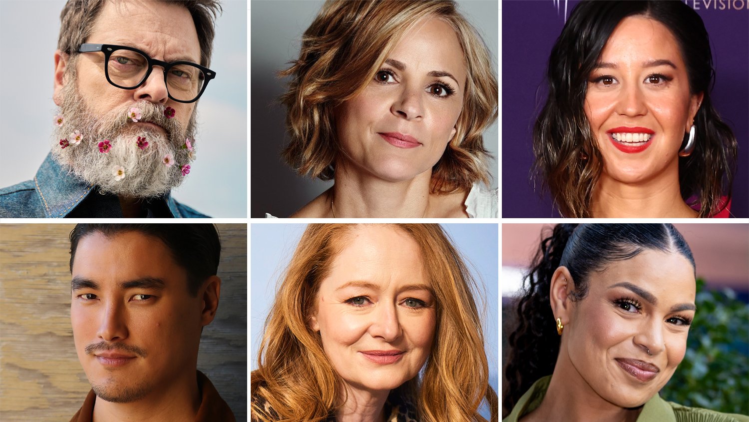 Nick Offerman, Amy Sedaris, Nina Oyama, Jordin Sparks, Miranda Otto, and Remy Hii