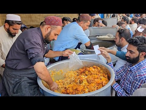 PESHAWARI MALANG JAAN BIRYANI | လူတွေက Chicken Biryani | Street Food Masala Biryani