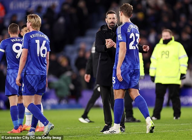 Leicester replaced Steve Cooper with Ruud van Nistelrooy but have dropped in the table since