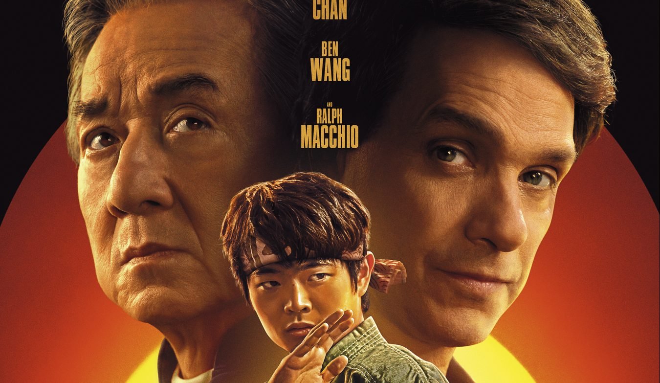 The poster for 'Karate Kids: Legends' features Jackie Chan, Ralph Macchio and Ben Wang.