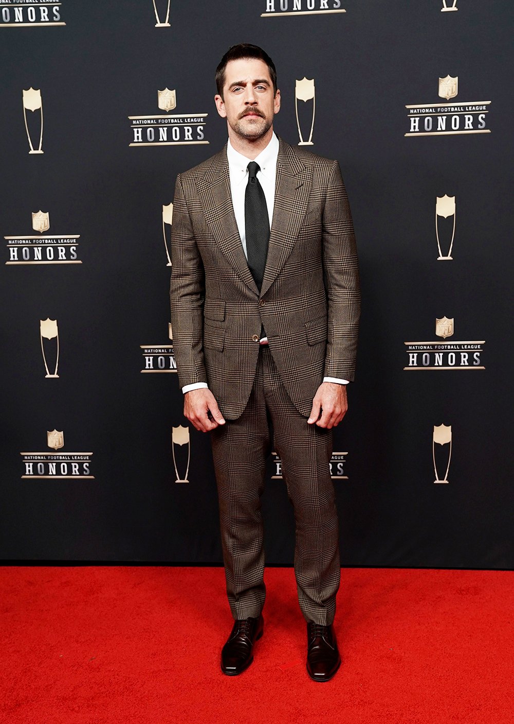 Aaron Rodgers arrives at the 8th Annual NFL Honors at The Fox Theatre, in Atlanta 8th Annual NFL Honors, Atlanta, USA - 02 Feb 2019