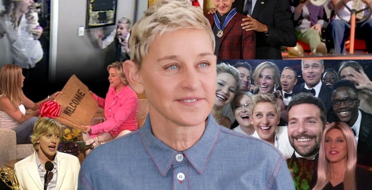 Ellen DeGeneres ၏ အမှတ်ရစရာ အကောင်းဆုံး တီဗီရှိုးအခိုက်အတန့်များ