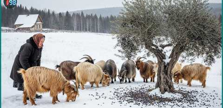 A Peaceful Day in a Remote Village – Caring for Goats, Making Traditional Olive Oil & Harvesting
