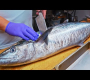 Amazing ！Huge Seer Fish Cutting Skills, Unique Seer Fish Sashimi In Port / 最肥美！土魠魚切割技能, 獨特土魠生魚片-台灣美食