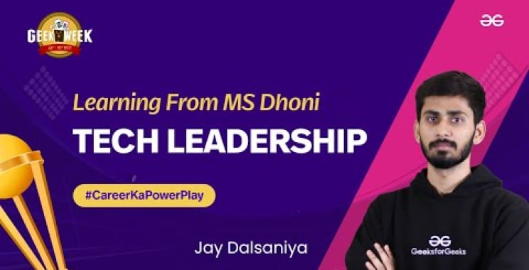 ဗီဒီယို။ နည်းပညာခေါင်းဆောင်မှု | MS Dhoni | မှသင်ယူခြင်း။ Jay Dalsaniya