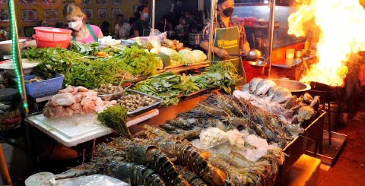 길거리에서 먹는 해산물 맛이 일품 ! 싱싱한 ! 길거리 즉석 해산물 요리 모음 | အံ့သြစရာ ! Street SeaFood Collections | လမ်းဘေးအစားအစာ